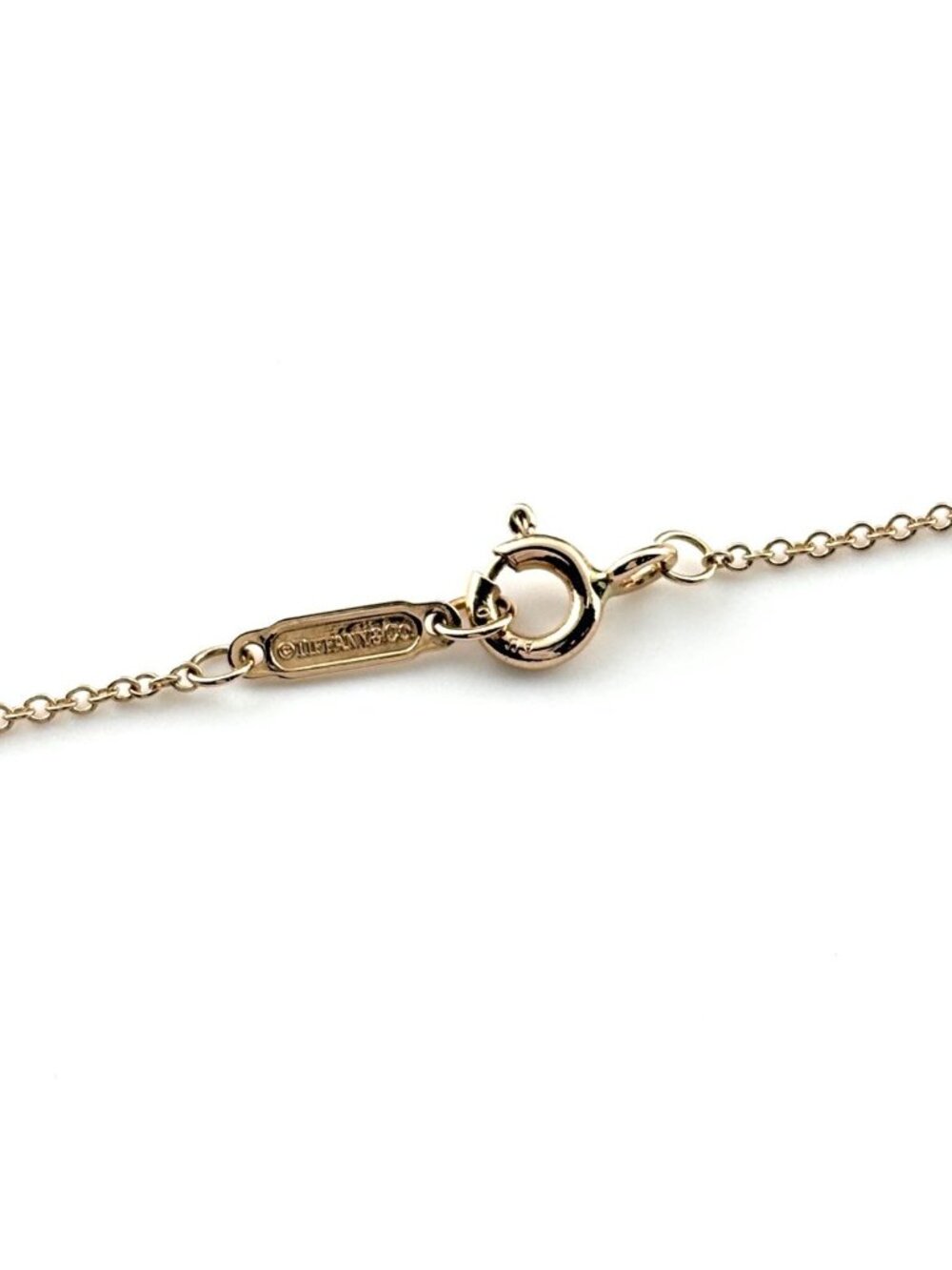 Tiffany & Co Solesto Diamond Necklace PG Pink Gold Pendant Pave - Picture 5 of 7